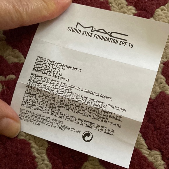 Untouched ORIGINAL formula MAC Studio Stick SPF15 foundation-RARE! NW25 - Picture 7 of 7